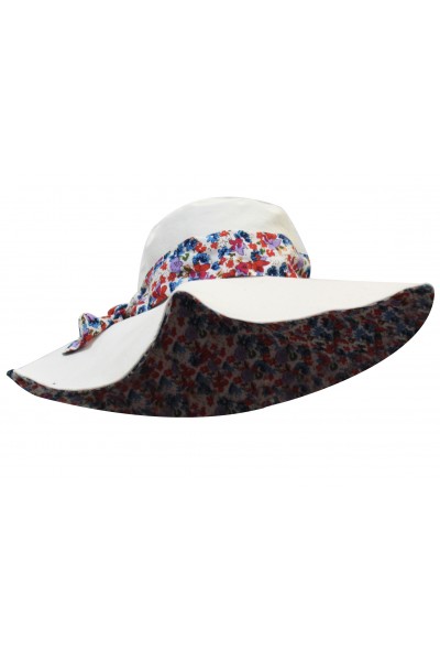 Floral bow hat